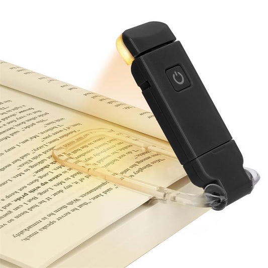 Portable Book Reading Clip Light - USB Rechargeable