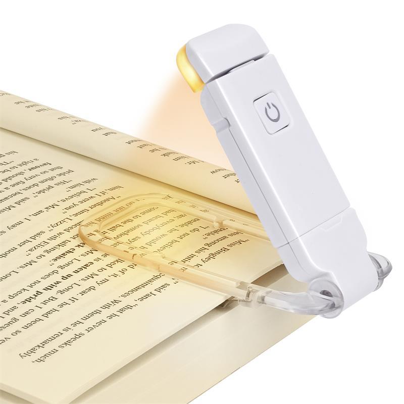 Portable Book Reading Clip Light - USB Rechargeable